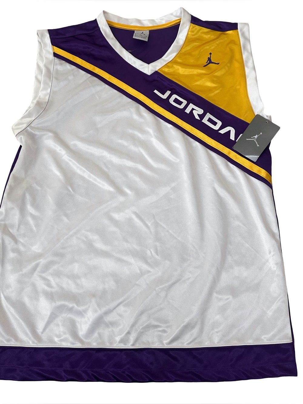 NWT Jordan Jumpman Basketball Jersey by Haddad Apparel Embroidered Logo Youth XL
